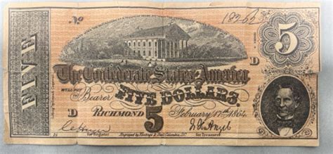 Unveil the Secrets of the Enigmatic $5 Confederate Bill