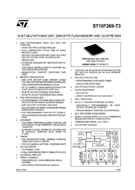 Unveiling ST10F269-DP: A Technological Marvel