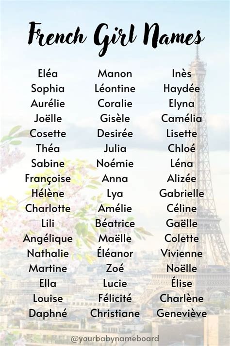 Unveiling the Allure: Most Romantic French Female Names for Your Little Cherie