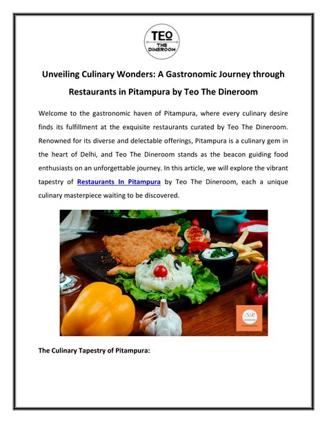 Unveiling the Culinary Journey