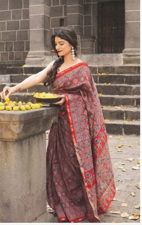 Unveiling the Enchanting World of Ajrakh Sarees: A Timeless Tradition Meets Modernity