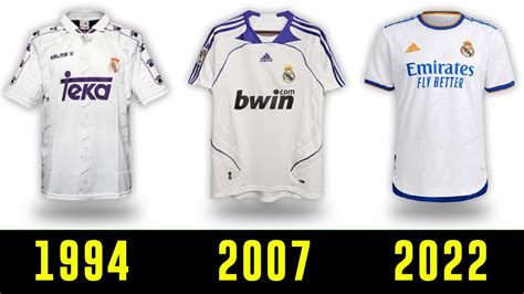 Unveiling the Evolution of Real Madrid's Iconic Kits: A Visual Journey Through History