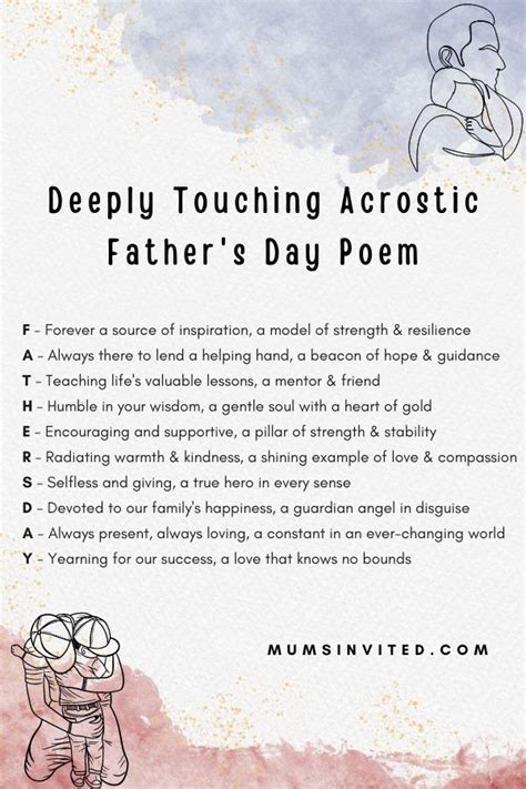 Unveiling the Heartfelt Meaning Behind the Acrostic of Father