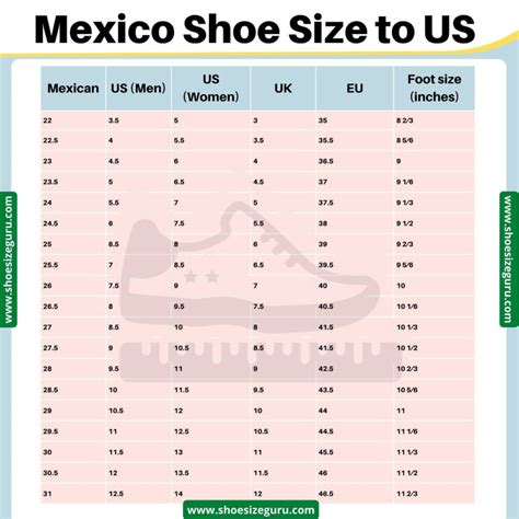 Unveiling the Intricacies of Mexico Shoe Sizing: A Comprehensive Guide