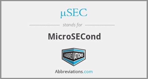 Unveiling the Mystery: Microsecond Abbreviation Explained & Mastered for Peak Efficiency