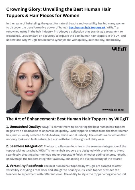 Unveiling the Power of Hair Toppers for Women: A Journey to Confidence