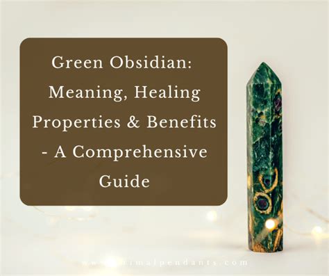 Unveiling the Power of Obsidian: A Comprehensive Guide to Its Meaning and Properties