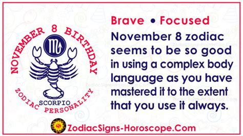 Unveiling the Secrets of November 8th Zodiac: A Guide to the Scorpio Soul