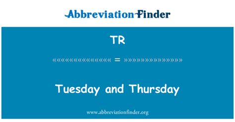 Unveiling the Secrets of Tuesday Thursday Abbreviation (TuTh)