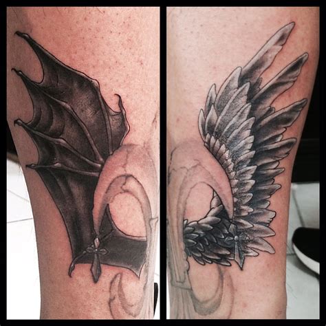 Unveiling the Symbolism and Meaning Behind Angel and Demon Wing Tattoos: A Journey Through Divinity and Duality