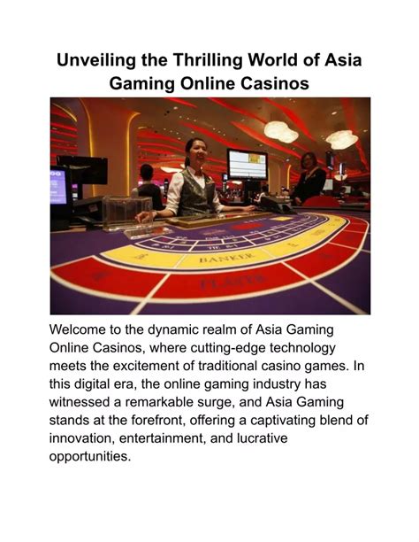 Unveiling the Thrilling Gaming World