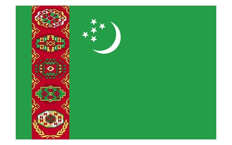 Unveiling the Turkmenistan Country Flag: A Symbol of Pride and National Identity