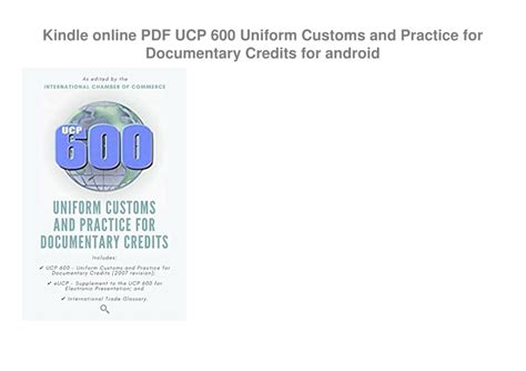 Unveiling the UCP 600: A Comprehensive Guide to the Uniform Customs and Practice for Documentary Credits