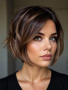 Unveiling the Versatility of Short Brunette Hair with Highlights