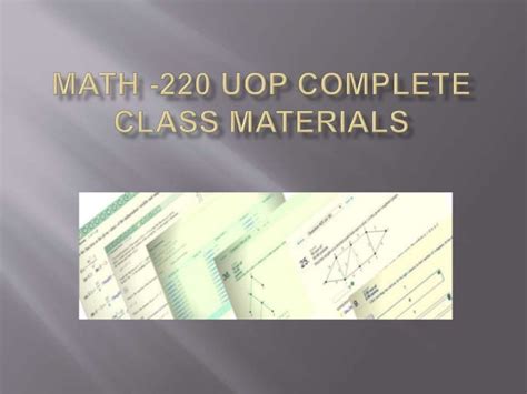 Uop Math 220 Answers Reader