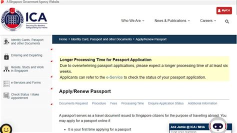 Update Passport Details for ICA Permanent Residents