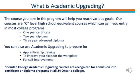 Upgrading Academic Infrastructure