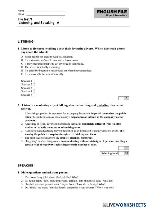 Upper Intermediate Unit Test Answers Kindle Editon