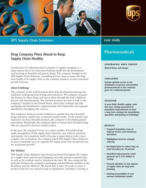 Ups Supply Chain Solutions Sm Case Study Welcome To 2 Doc