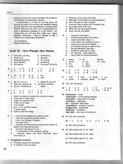 Upstream Proficiency Workbook Answer Key Doc