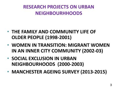 Urban Neighbourhoods Research and Policy Epub