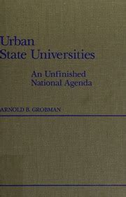 Urban State Universities An Unfinished National Agenda Kindle Editon