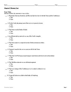 Us History Chapter 17 Test Answers PDF