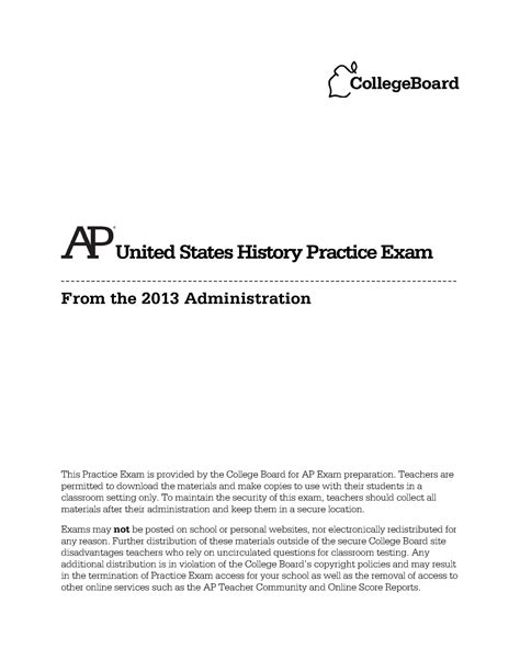 Us History Practice Test 1 Booklet Answers Reader