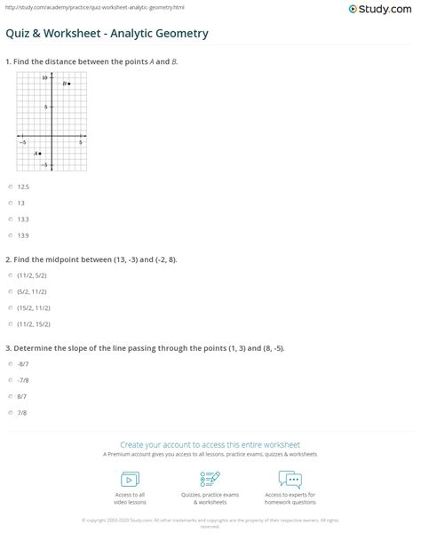 Usa Test Prep Analytic Geometry Answer Reader