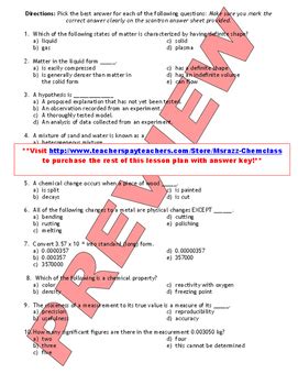 Usa Test Prep Chemistry Answer Key Epub