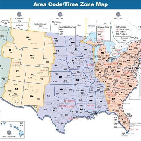 Usa Time Zone Map Printable