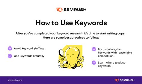 Use Specific Keywords: