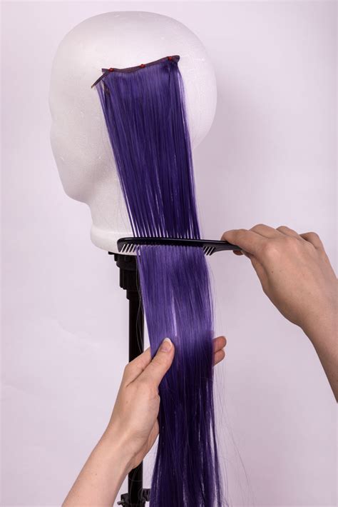 Use a wide-tooth comb to detangle the wig.