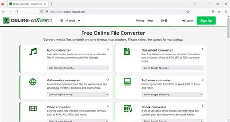 Use an online converter: