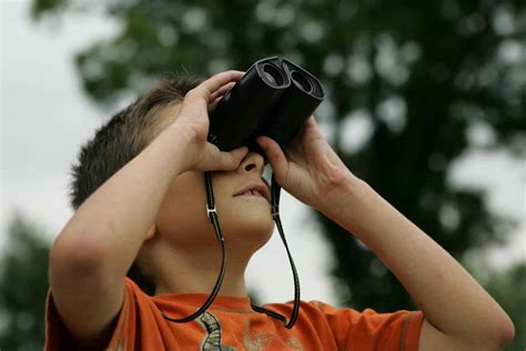 Use binoculars or a telescope to get a closer look at the object.