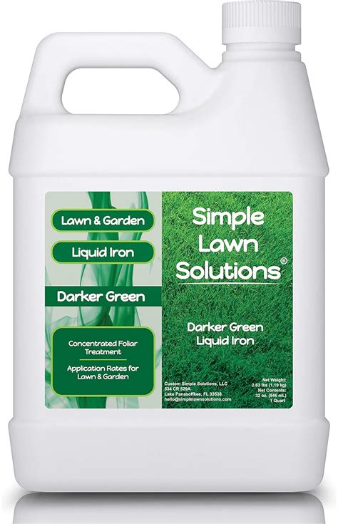 Use fertilizer with chelated iron to green up your lawn.