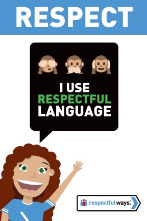 Use respectful language: