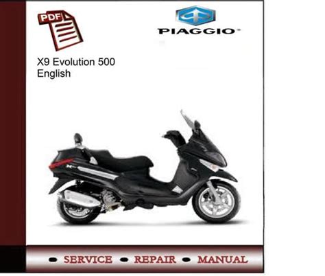 User Guide Piaggio X9 500 Service Manual  Ebook Doc