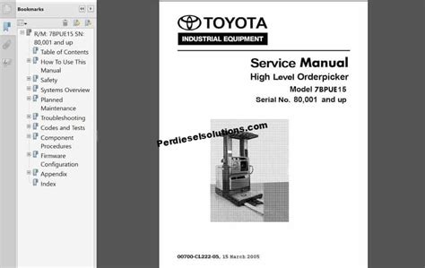 User Guide Toyota Forklift Owners Manual  Ebook Reader