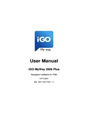 User Manual iGO My way Global Navigation Software pdf Doc