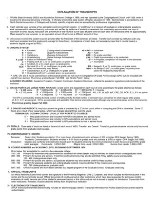 Uses of Wichita State Transcripts
