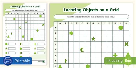 Using A Grid To Locate Places Printable For Grade 8