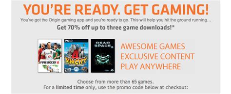 Using Origin Games Coupon Codes