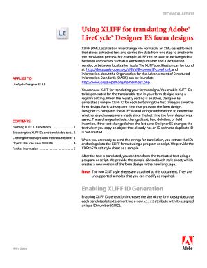 Using Xliff For Translating Adobe Livecycle Designer Es 330870 PDF PDF