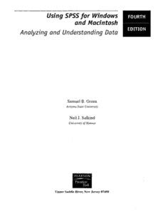 Using.SPSS.for.Windows.and.Macintosh.Analyzing.and.Understanding.Data.4th.Edition Kindle Editon