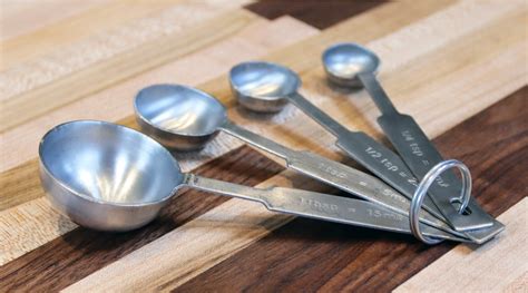 Utilize Standard Measuring Spoons: