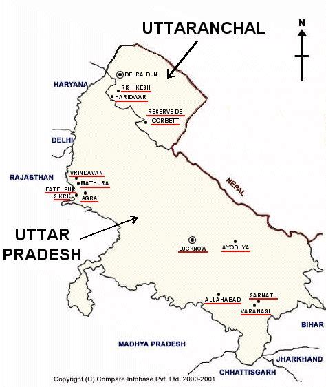 Uttaranchal and Uttar Pradesh at a Glance PDF