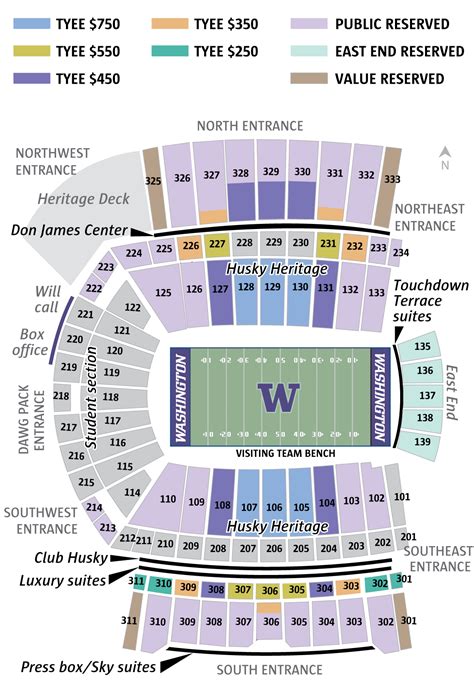 Uw Husky Football Seating Chart