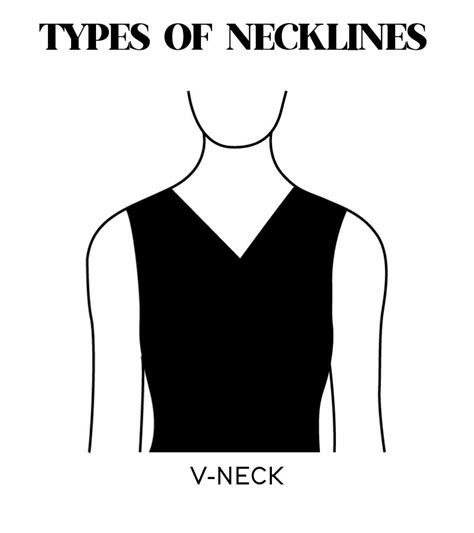 V-neck neckline: