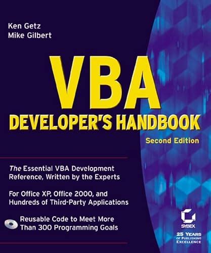 VBA Developer s Handbook 2nd Edition Reader